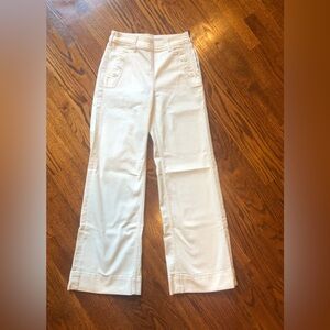 Anthropologie Pilcro & The Letterpress Off-White Wide Leg Pants - Size 26